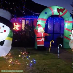 Christmas Light display at 2 Lavender Grove, Seaford Rise