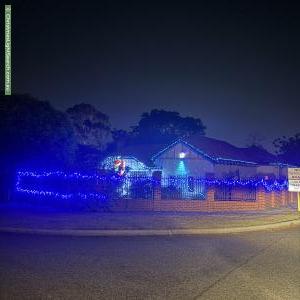 Christmas Light display at 10 Adelia Street, Bayswater