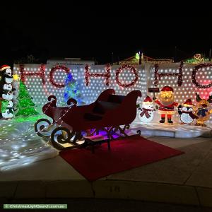 Christmas Light display at 18 Maitland Rise, Woodvale