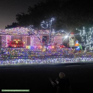 Christmas Light display at 9 Palomino Close, Eaton