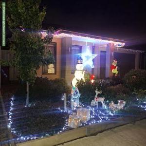 Christmas Light display at 63 Largo Circuit, Junction Village