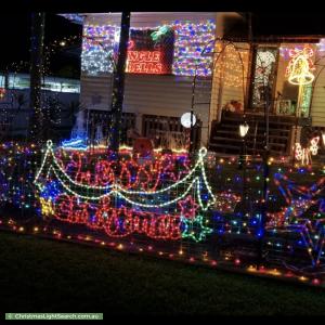 Christmas Light display at 33 Crown Street, Silkstone