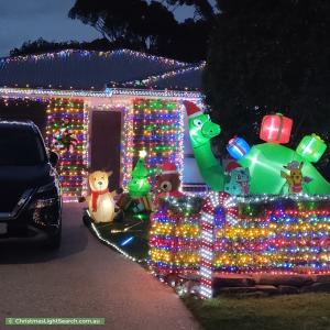 Christmas Light display at 6 Brigalow Avenue, Modbury