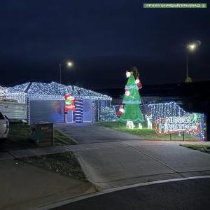 Christmas Light display at 19 Trask Rise, Bacchus Marsh