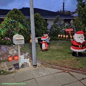 Christmas Light display at 8 Dorita Court, Woodcroft