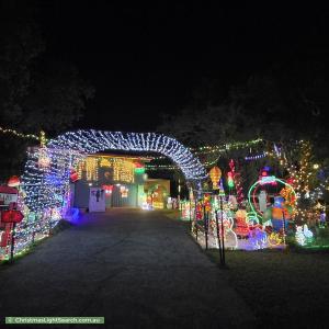 Christmas Light display at 4 Normanhurst Court, Petrie