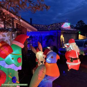 Christmas Light display at 130 Avebury Drive, Berwick