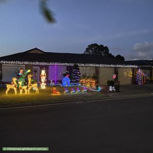 Christmas Light display at 24 Talladira Way, Woodcroft