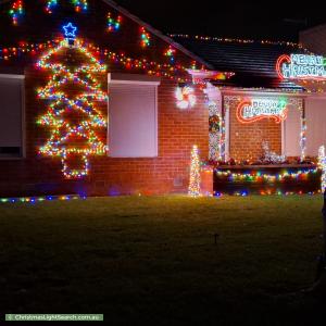 Christmas Light display at 37 Addison Road, Hove