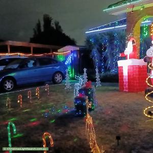 Christmas Light display at 7 Gregory Court, Cranbourne North