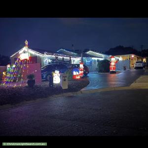 Christmas Light display at  Burrowes Place, Wanniassa