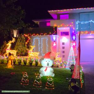 Christmas Light display at 13 Ashburton Street, Ormeau Hills