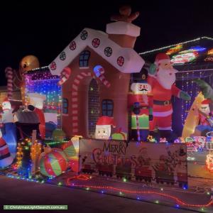 Christmas Light display at 167 Painted Hills Road, Doreen