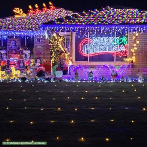 Christmas Light display at 8 Blakemore Retreat, Huntingdale