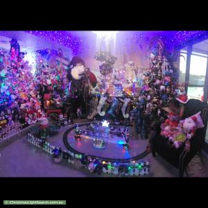 Christmas Light display at 6 Carter Crescent, Padstow Heights