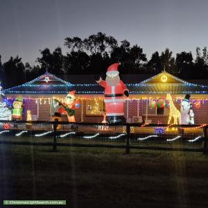 Christmas Light display at 4 Warburton Court, Byford