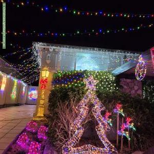 Christmas Light display at  5 Bernard Avenue, Bardwell Park