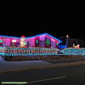 Christmas Light display at 94 Outtrim Avenue, Calwell