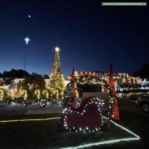 Christmas Light display at 7 Lightwood Avenue, Seymour