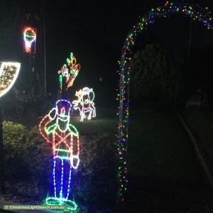 Christmas Light display at 108 Bank Street, Howlong
