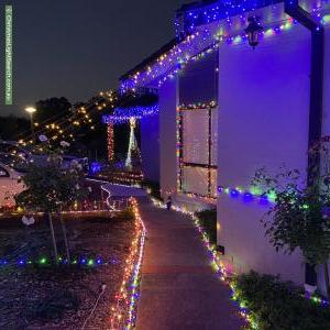 Christmas Light display at 1 Shiers Place, Scullin