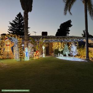 Christmas Light display at 19 Conway Grove, Heathridge