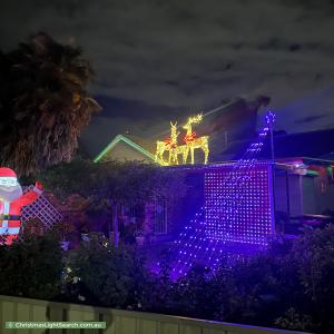 Christmas Light display at 57 Fairfield Road, Elizabeth Grove