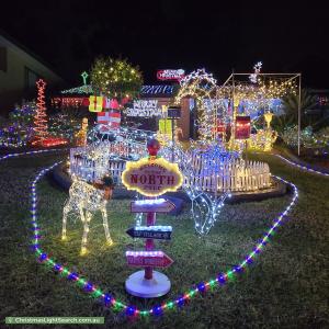 Christmas Light display at 18 Cooinda Avenue, Redwood Park