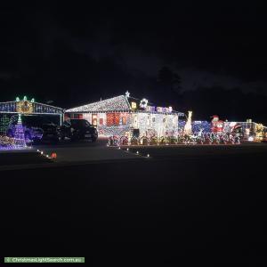 Christmas Light display at 33 Haskell Road, Brighton
