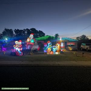 Christmas Light display at 12 Larix Way, Forrestfield