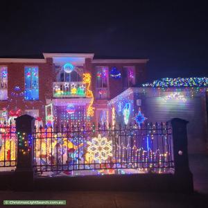 Christmas Light display at 13 Anthony Court, Hallam