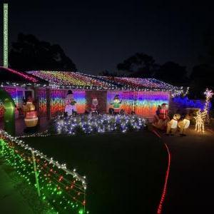 Christmas Light display at  Skyline Drive, Hillbank