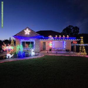 Christmas Light display at 32 Willison Avenue, Evanston