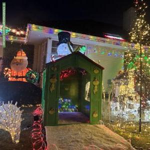 Christmas Light display at 12 Erica Avenue, Mount Claremont