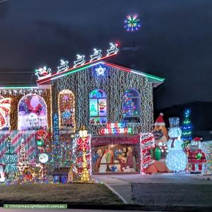 Christmas Light display at 184 Bowman Street, Swansea
