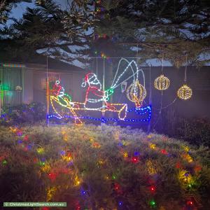 Christmas Light display at 4 Brookes Court, Mooroolbark