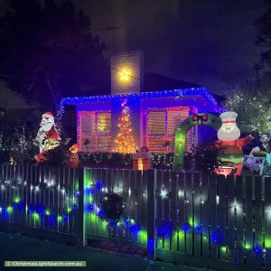 Christmas Light display at 9 Hobson Street, Newport