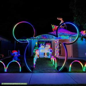Christmas Light display at 7 Aleaha Brace, Aveley