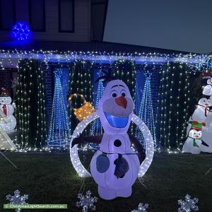 Christmas Light display at 28 Bellis Circuit, Botanic Ridge