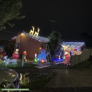 Christmas Light display at 7 Agena Court, Whittington
