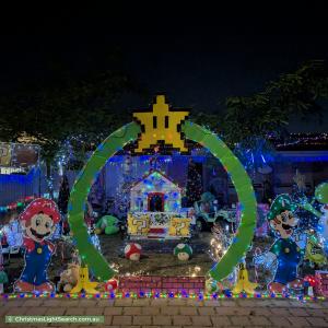 Christmas Light display at 30 Lancer Way, Alexander Heights