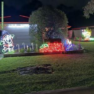 Christmas Light display at 45 Rockys Way, Lilydale