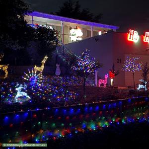 Christmas Light display at 21 Messenger Street, Holt