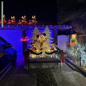Christmas Light display at 2 Cannes Avenue, Grange
