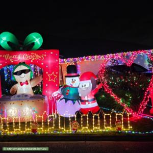 Christmas Light display at 14 Brooklyn Chase, Greenwith