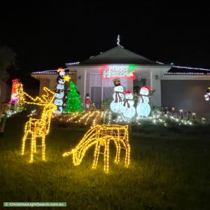 Christmas Light display at 119 Barracks Road, Highbury