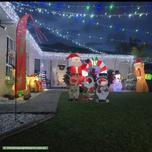 Christmas Light display at 5 Longcove Place, Parkwood