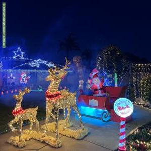 Christmas Light display at 4 Erin Court, Gulfview Heights