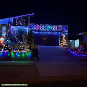 Christmas Light display at 15 Irlpme Court, Larapinta