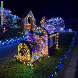 Christmas Light display at 7 Orchard Court, Drouin
